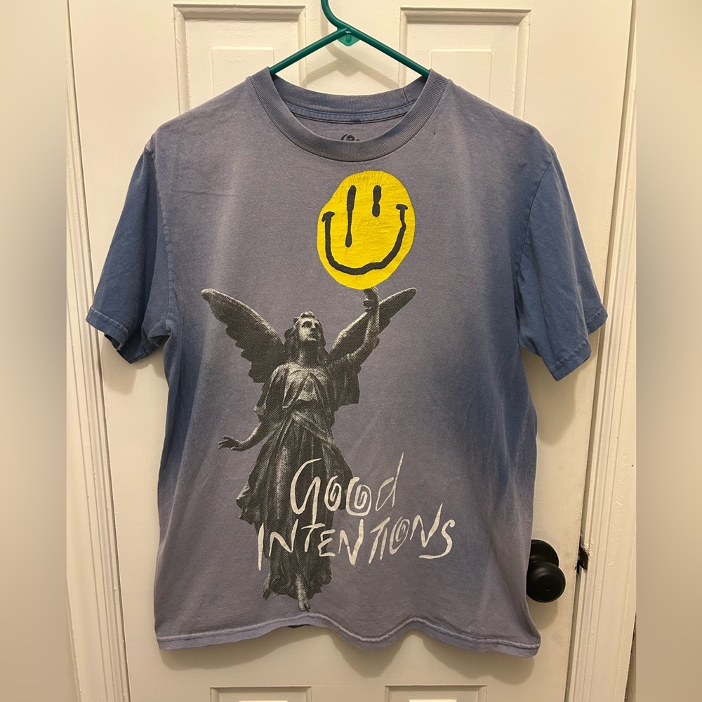NAV GOOD INTENTIONS XO THE WEEKEND TIE DYE SHIRT SIZE LARGE